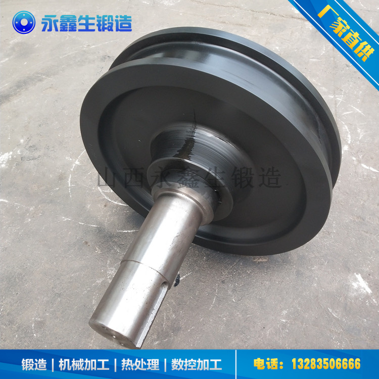 鍛造堆取料機車輪組